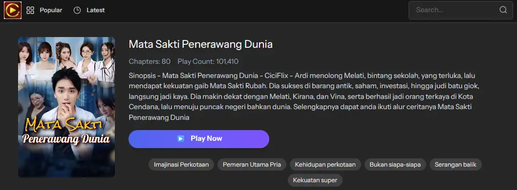 Mata Sakti Penerawang Dunia - Sinopsis