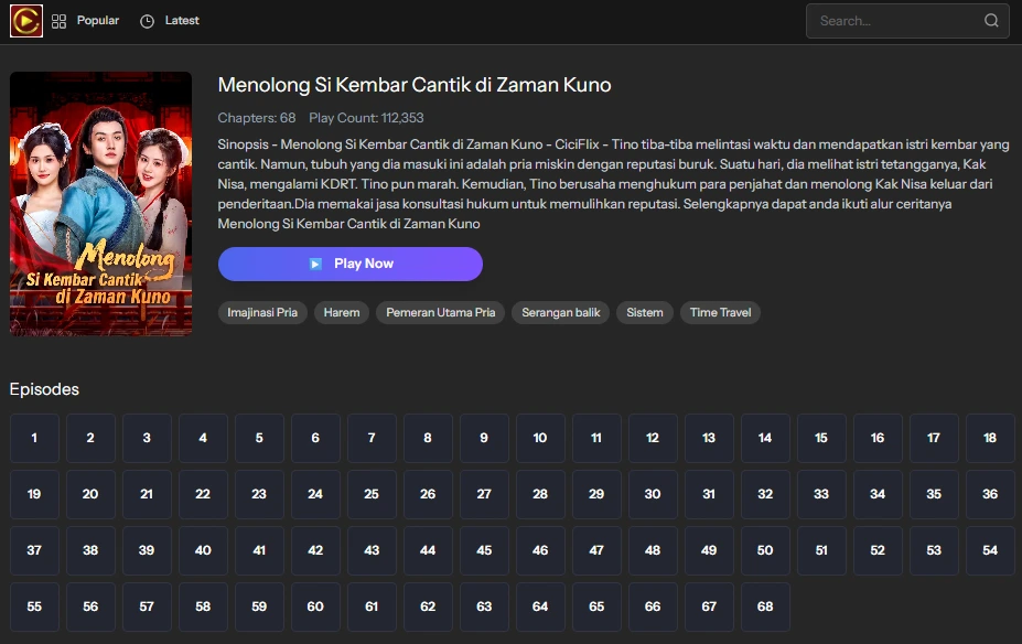 Menolong Si Kembar Cantik di Zaman Kuno - Sinopsis