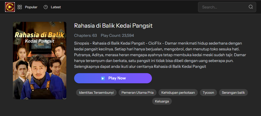 Rahasia di Balik Kedai Pangsit - sinopsis