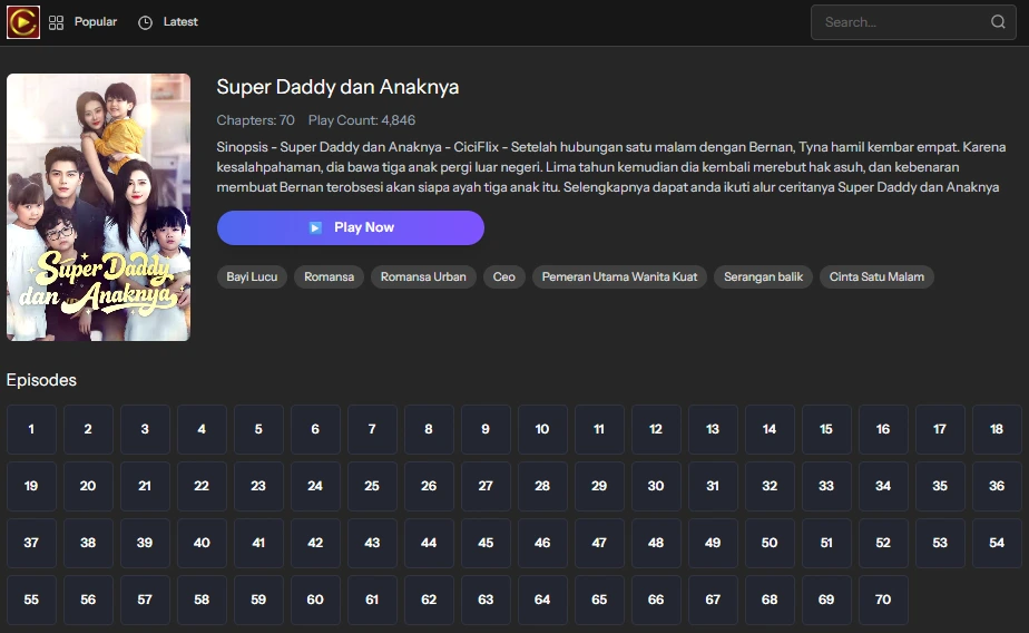 Super Daddy dan Anaknya - Sinopsis